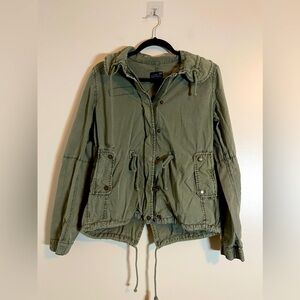 American Eagle Outfitters Utility Jacket Medium Army Green Vintage Y2K Coat